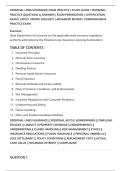 PERSONAL LINES INSURANCE EXAM PRACTICE &vert; STUDY GUIDE &vert; TESTBANK &vert;&NewLine;PRACTICE QUESTIONS & ANSWERS &vert; EXAM PREPARATION &vert; CERTIFICATION&NewLine;EXAM &vert; LATEST UPDATE 2026&sol;2027 &vert; ADVANCED REVIEW &vert; COMPREHENSIVE&NewLine;PRACTICE EXAM