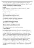 STAT PEARLS CHSOS EXAM PRACTICE &vert; STUDY GUIDE &vert; TESTBANK &vert; PRACTICE&NewLine;QUESTIONS & ANSWERS &vert; CERTIFICATION EXAM PREPARATION &vert; LATEST UPDATE&NewLine;2026&sol;2027 &vert; COMPREHENSIVE ADVANCED REVIEW