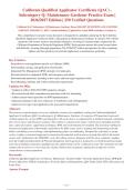 California Qualified Applicator Certificate &lpar;QAC&rpar; &NewLine;Subcategory Q&colon; Maintenance Gardener Practice Exam &vert;&NewLine;2026&sol;2027 Edition &vert; 250 Verified Questions