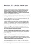 Mandated NYS Infection Control exam Questions and Correct Answers with Rationales &lpar;2026&sol;2027&rpar;