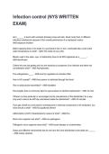 Infection control &lpar;NYS WRITTEN EXAM&rpar; Questions and Correct Answers with Rationales &lpar;2026&sol;2027&rpar;&NewLine;