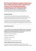 RN VATI Adult Medical-Surgical Assessment Exam 2026 &vert; Verified Practice Questions & Answers with Detailed Rationales &vert; Comprehensive ATI VATI Exam Prep