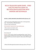 NCCCO TELESCOPIC BOOM CRANE &ndash; FIXED &NewLine;CAB &lpar;TSS&rpar; PRACTICE EXAM 350 &NewLine;MULTIPLECHOICE QUESTIONS WITH &NewLine;ANSWERS AND RATIONALES 