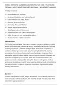 FLORIDA RESTRICTED BARBER EXAMINATION PRACTICE EXAM &vert; STUDY GUIDE &vert;&NewLine;TESTBANK &vert; LATEST UPDATE 2026&sol;2027 &vert; QUESTIONS &vert; 100&percnt; CORRECT ANSWERS