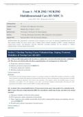 NUR 2502 EXAM 1 ACTUAL 2026&sol;2027 &vert; Multidimensional Care III &sol; MDC 3 - Rasmussen &vert; Complete Q&A with Rationales &vert; Pass Guaranteed - A&plus; Graded&NewLine;&NewLine;