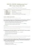 NUR 2356 EXAM 2 ACTUAL 2026&sol;2027 &vert; Multidimensional Care I &sol; MDC 1 - Rasmussen &vert; Complete Q&A with Rationales &vert; Pass Guaranteed - A&plus; Graded&NewLine;&NewLine;