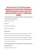SCI 221 Exam 3 V1 &vert; SCI 221 Human &NewLine;Physiology with Intervention Skill-Based &NewLine;&lpar;ISB&rpar; Experiential Learning &vert; Q&A with &NewLine;Rationale &lpar;SCI221 Exam 3&rpar; &vert; Nightingale &NewLine;College
