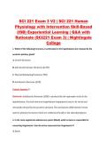 SCI 221 Exam 3 V2 &vert; SCI 221 Human &NewLine;Physiology with Intervention Skill-Based &NewLine;&lpar;ISB&rpar; Experiential Learning &vert; Q&A with &NewLine;Rationale &lpar;SCI221 Exam 3&rpar; &vert; Nightingale &NewLine;College