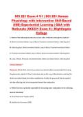 SCI 221 Exam 4 V1 &vert; SCI 221 Human &NewLine;Physiology with Intervention Skill-Based &NewLine;&lpar;ISB&rpar; Experiential Learning &vert; Q&A with &NewLine;Rationale &lpar;SCI221 Exam 4&rpar; &vert; Nightingale &NewLine;College 