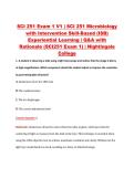 SCI 251 Exam 1 V1 &vert; SCI 251 Microbiology &NewLine;with Intervention Skill-Based &lpar;ISB&rpar; &NewLine;Experiential Learning &vert; Q&A with &NewLine;Rationale &lpar;SCI251 Exam 1&rpar; &vert; Nightingale &NewLine;College 
