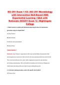 SCI 251 Exam 1 V2 &vert; SCI 251 Microbiology &NewLine;with Intervention Skill-Based &lpar;ISB&rpar; &NewLine;Experiential Learning &vert; Q&A with &NewLine;Rationale &lpar;SCI251 Exam 1&rpar; &vert; Nightingale &NewLine;College