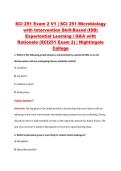 SCI 251 Exam 2 V1 &vert; SCI 251 Microbiology &NewLine;with Intervention Skill-Based &lpar;ISB&rpar; &NewLine;Experiential Learning &vert; Q&A with &NewLine;Rationale &lpar;SCI251 Exam 2&rpar; &vert; Nightingale &NewLine;College