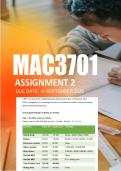 MAC3701 Assignment 2 Semester 2 2026 - Due 14 September 2026