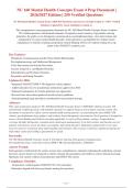 NU 160 Mental Health Concepts Exam 2 And 4  Package Deal