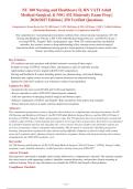 NU 180 Nursing and Healthcare II Exam 1 And 2 2026 package Deal
