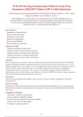 NUR 104 Nursing Fundamentals Midterm Exam Prep&NewLine;Document &vert; 2026&sol;2027 Edition &vert; 250 Verified Questions