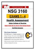 Galen NSG 3160 Exams 1&ndash;4 &ndash; Health Assessment &lpar;Latest 2026&sol;2027 Update&rpar; Questions and Answers&comma; 100&percnt; Verified Graded A&plus;