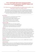 WGU C810 Health Information Management Data&NewLine;Governance Exam Prep Document &vert; 2026&sol;2027 Edition &vert; 250&NewLine;Verified Questions