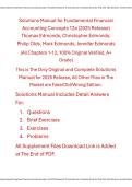 Solutions Manual Fundamental Financial Accounting Concepts 12e &lpar;2025 Release&rpar; By Thomas Edmonds&comma; Christopher Edmonds&comma; Philip Olds&comma; Mark Edmonds&comma; Jennifer Edmonds