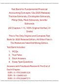 Test Bank Fundamental Financial Accounting Concepts 12e &lpar;2025 Release&rpar; By Thomas Edmonds&comma; Christopher Edmonds&comma; Philip Olds&comma; Mark Edmonds&comma; Jennifer Edmonds
