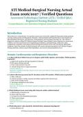ATI Medical-Surgical Nursing Actual Exam &ndash; Assessment Technologies Institute &lpar;ATI&rpar; &ndash; 2026&sol;2027 Academic Year &ndash; Verified Questions and Answers for Registered Nursing Students