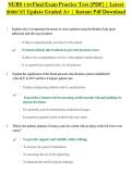 NURS 110 Final Exam Practice Test &lpar;PDF&rpar; &vert; Latest &NewLine;2026&sol;27 Update Graded A&plus; &vert; Instant Pdf Download