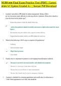 NURS 209 Final Exam Practice Test &lpar;PDF&rpar; &vert; Latest &NewLine;2026&sol;27 Update Graded A&plus; &vert; Instant Pdf Download