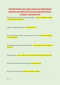 CNA TMU Practice Test 1 Study Guide Latest 2026 Updated &NewLine;Questions and Verified 100&percnt; Solutions &lpar;2026&sol;2027&rpar; Grade&colon; &NewLine;A&plus;&vert;Status&colon; Guaranteed Pass 