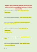 HCB Test 3 Exam Study Guide Latest 2026 Updated Questions &NewLine;and Verified 100&percnt; Solutions &lpar;2026&sol;2027&rpar; Grade&colon; A&plus;&vert;Status&colon; &NewLine;Guaranteed Pass 