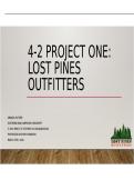 IT 409&semi; 4-2 Project One - Lost Pines Outfitter &vert; 2026 Update with complete solutions - SNHU&period;&NewLine;