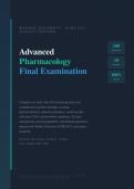 NURS6521 FINAL EXAM 2026&sol;2027 &vert; Advanced Pharmacology Walden University &vert; Verified Q&A &vert; Pass Guaranteed - A&plus; Graded&NewLine;&NewLine;