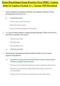 Nurse Practitioner Exam Practice Test &lpar;PDF&rpar; &vert; Latest &NewLine;2026&sol;27 Update Graded A&plus; &vert; Instant Pdf Download