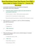 Nurse Practitioner Exam Tips Practice Test &lpar;PDF&rpar; &vert; &NewLine;Latest 2026&sol;27 Update Graded A&plus; &vert; Instant Pdf &NewLine;Download