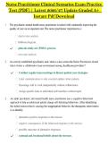 Nurse Practitioner Clinical Scenarios Exam Practice &NewLine;Test &lpar;PDF&rpar; &vert; Latest 2026&sol;27 Update Graded A&plus;  &NewLine;Instant Pdf Download 