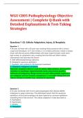 WGU C805 Pathophysiology Objective &NewLine;Assessment &vert; Complete Q-Bank with &NewLine;Detailed Explanations & Test-Taking &NewLine;Strategies