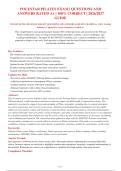 POLESTAR PILATES EXAM &vert; QUESTIONS AND&NewLine;ANSWERS RATED A&plus; &vert; 100&percnt; CORRECT &vert; 2026&sol;2027&NewLine;GUIDE