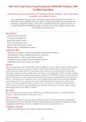 BIO 251 Final Exam 2026 Package deal