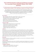 WGU D199 Introduction to Physical and Human Geography&NewLine;Pre-Assessment Exam &vert; 2026&sol;2027 Edition &vert; 200 Verified&NewLine;Questions