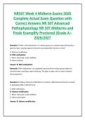 NR507 Week 4 Midterm Exams 2026 Complete Actual Exam Question with Correct Answers NR 507 Advanced Pathophysiology NR 507 Midterms and Finals Examplify Proctored &vert;Grade A&plus; 2026&sol;2027