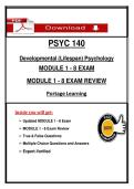 PSYC 140&NewLine;Developmental &lpar;Lifespan&rpar; Psychology&NewLine;MODULE 1 - 8 EXAM&NewLine;MODULE 1 - 8 EXAM REVIEW&NewLine;Portage Learning