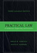 Practical Law of Architecture&comma; Engineering&comma; and Geoscience &ndash; Third Canadian Edition &ndash; Pearson Canada &ndash; Complete textbook on professional practice and legal principles for architecture&comma; engineering&comma; and geoscience
