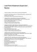 Lead Paint Abatement Supervisor Review Questions and Correct Answers with Rationales &lpar;2026&sol;2027&rpar;&NewLine;