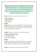 NR546&sol; NR 546 Midterm PRACTICE EXAM &lpar;Latest 2026&sol;2027 Update&rpar; &vert; Complete Exam Questions with Verified Answers and Detailed Rationales &vert; Advanced Psychopharmacology for PMHNP &vert; A&plus; Graded &vert; Chamberlain University