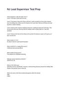NJ Lead Supervisor Test Prep Questions and Correct Answers with Rationales &lpar;2026&sol;2027&rpar;&NewLine;