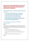 Midterm Exam&colon; NR 509&sol; NR509 Midterm Exam Advanced Physical Assessment &lpar;Latest 2026&sol; 2027&rpar; Questions with Verified Answers - Chamberlain