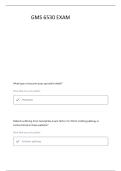 GMS 6530 REVIEW EXAM 1 QUESTIONS WITH COMPLETE SOLUTIONS 