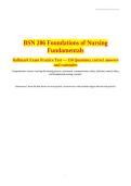 BSN 206 Foundations of Nursing Fundamentals&NewLine;Hallmark Exam Practice Test &mdash; 150 Questions&comma; correct answers and rationales &NewLine;