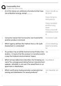 Sustainability Final Exam Study Guide &vert; Score 100&percnt; &vert; 2025-2026 Update&NewLine;&NewLine;