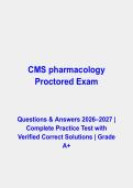 ATI CMS Pharmacology Mock Exam Questions & Answers PDF &vert; Complete Nursing Pharmacology Review &vert; Latest 2026&ndash;2027
