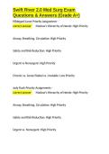Swift River 2&period;0 Med Surg Exam Questions & Answers &lpar;Grade A&plus;&rpar;&period;docx&NewLine;&NewLine;